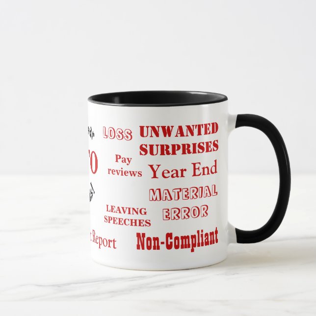 CFO Swear Words überraschend lustige Pieves Tasse (Rechts)