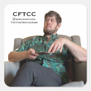 CFTCC-Aufkleber Quadratischer Aufkleber