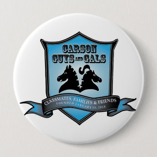 CGAG 4" KNOPF blau/weiß Button