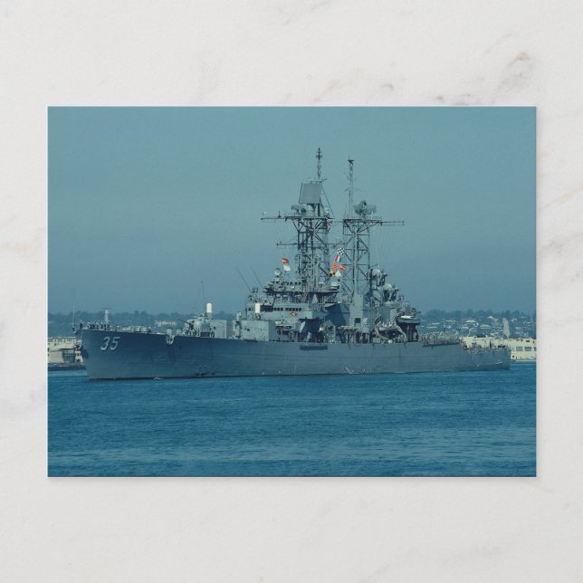 CGN 35 "Truxton", nuklear-powered Cruiser, San Die Postkarte (Vorderseite)