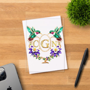 CGN Hummingbird Beliebige Buchstaben Benutzerdefin Acryleinladungen