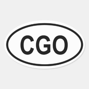 CGO OVALER AUFKLEBER