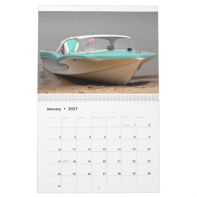 CGOAMN Classic Glastron Calendar 2015 Kalender (Jan 2027)