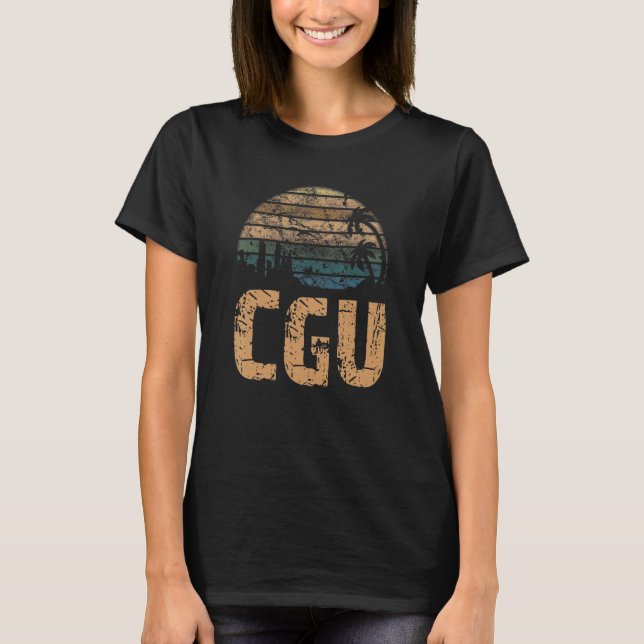 CGU Vintage Sunset Distressed T-Shirt (Vorderseite)