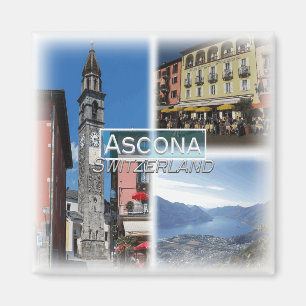 CH0282 Europa, Schweiz, Ascona, Kühlschrank Magnet