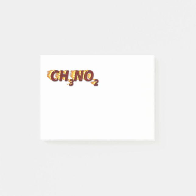 CH3NO2 - Nitro Post-it Klebezettel (Vorderseite)