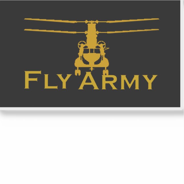 CH47 Chinook Fly Army Vinyl Decal Aufkleber (Vorderseite)