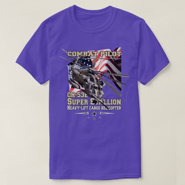 CH53E Super Stallion heavylift Helikopter T-Shirt (Design vorne)