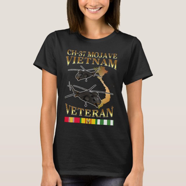 CH 37 mojave Hubschrauber Vietnam Krieg Veteran T-Shirt (Vorderseite)