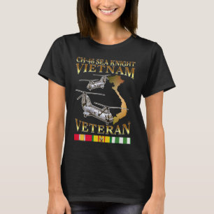 Ch 46 Seemann Hubschrauber Vietnam Krieg Veteran T-Shirt