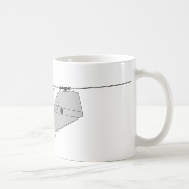 CH-46E Frachthubschrauber Kaffeetasse (Rechts)