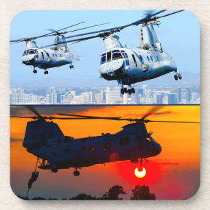 CH-46E MEERESKNIGHT GETRÄNKEUNTERSETZER