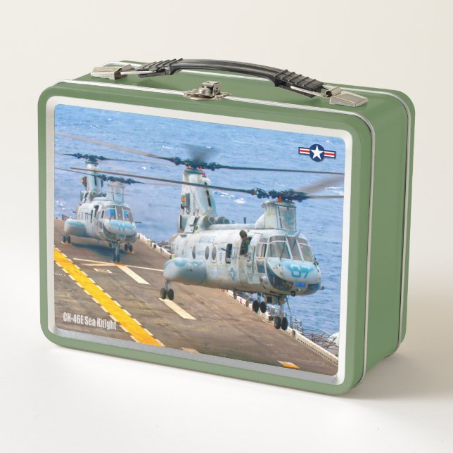 CH-46E MEERESKNIGHT METALL BROTDOSE (Vorderseite)
