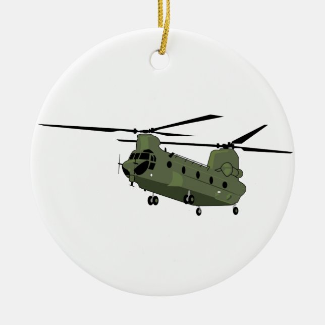 CH-47 China Keramik Ornament (Vorne)