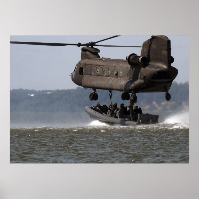 CH-47 Chinook Boat Lift Poster (Vorne)