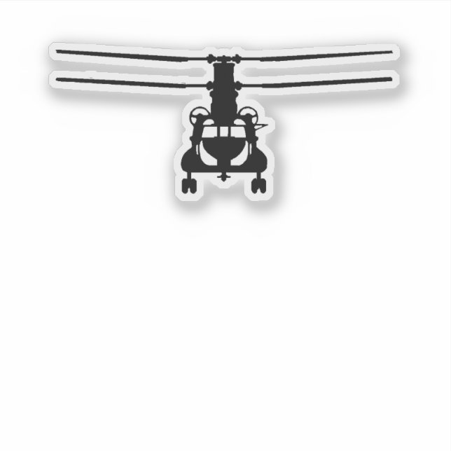 CH-47 Chinook Frontal View Aufkleber (Vorderseite)