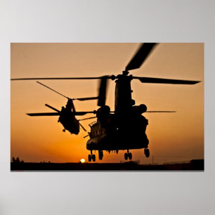 CH-47 CHINOOK HUBSCHRAUBER-PLAKAT POSTER