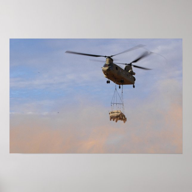 CH-47 Chinook Hubschrauber Poster (Vorne)