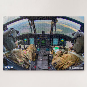CH-47F CHINOOK COCKPIT (20x30 INCH) Puzzle