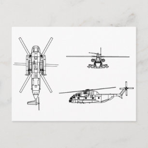 CH-53 Seehengst Postkarte