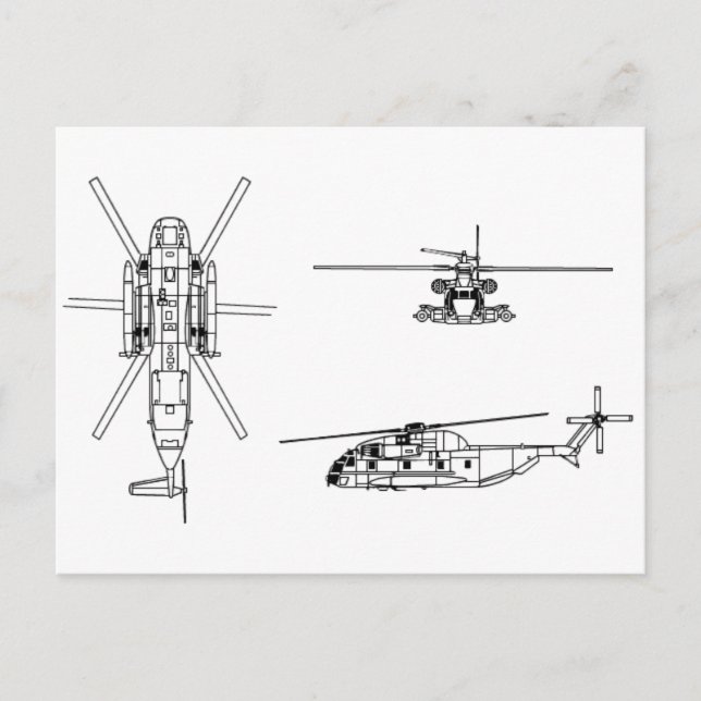 CH-53 Seehengst Postkarte (Vorderseite)
