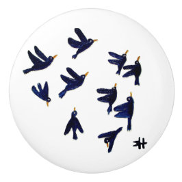 CH Birds Keramik Pull Keramikknauf