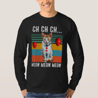 Ch Ch Ch Meow Meow Meow Kostüm Halloween Katze Kit T-Shirt