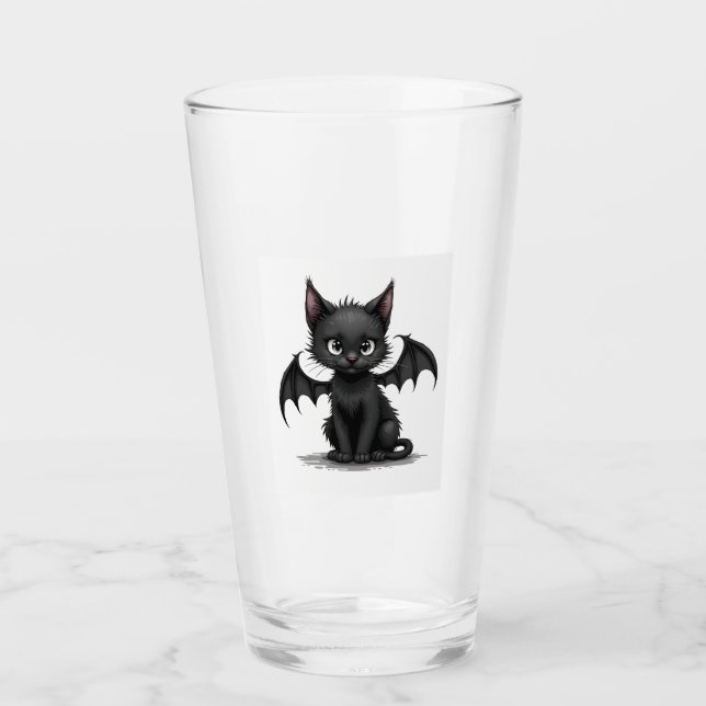 Ch Ch Ch Meow Meow Scary Friday Costume Halloween  Glas (Vorderseite)