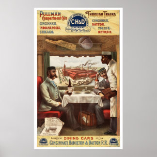 CH&D Pullman Speisewagen 1894 Poster