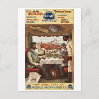 CH&D Pullman Speisewagen 1894 Postkarte