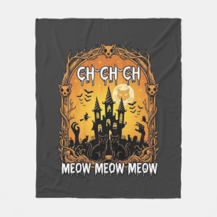 Ch Meow Halloween Spukschloss_1 Fleecedecke