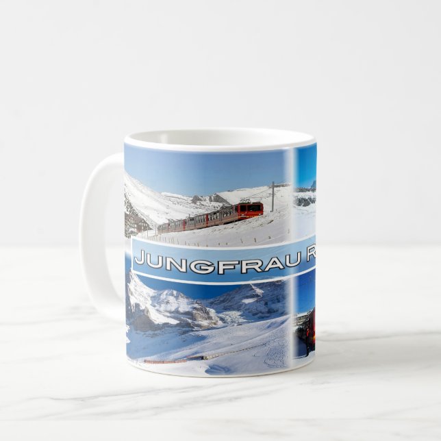 CH Schweiz - Jungfrau Bahn - Kaffeetasse (Vorderseite Links)