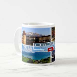 CH Schweiz - Luzern - Kapellbrücke - Altstadt Kaffeetasse