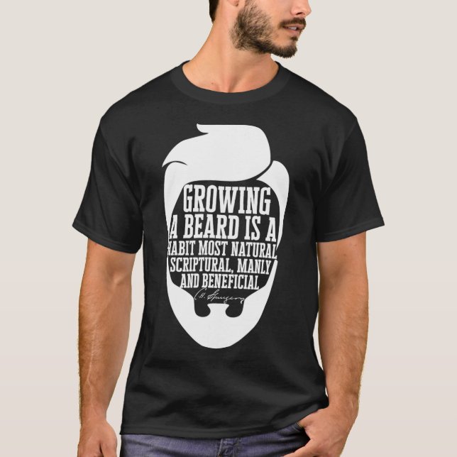 CH Spurgeon Beard Zitat T-Shirt (Vorderseite)