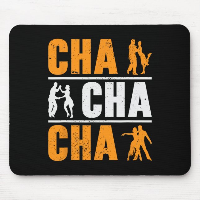 Cha Cha Cha Dancer Tanz Kubanischer Tanz Mousepad (Vorne)