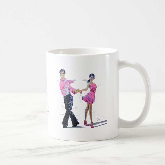 Cha Cha Cha Gesellschaftstänze Kaffeetasse (Rechts)
