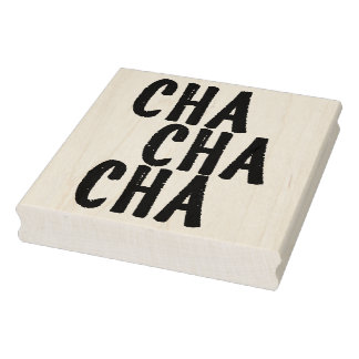 Cha Cha Cha Retro-Gummikunststempel Gummistempel