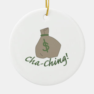 Cha-Ching-Tasche Keramikornament