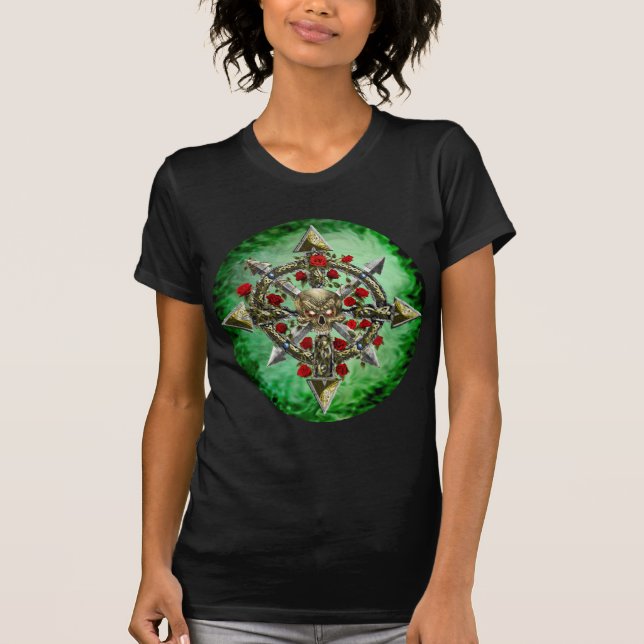 Cha-O-Stern (GRÜNES BG) T-Shirt (Vorderseite)