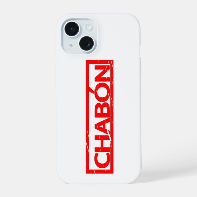 Chabón Stempel iPhone 15 Hülle (Rückseite)