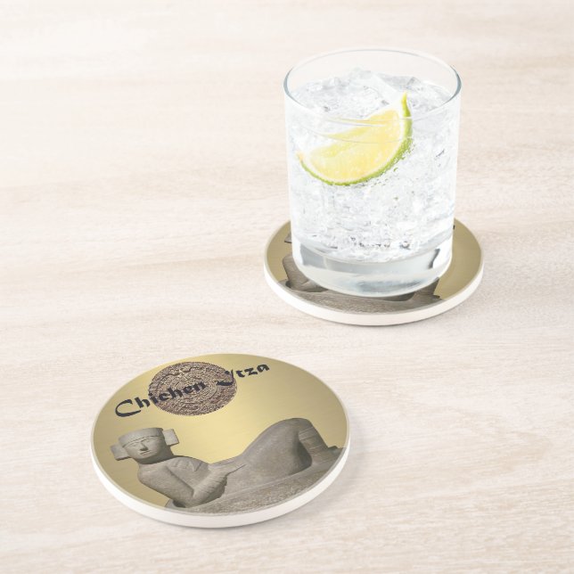 Chac-Mool Getränkeuntersetzer (Seite)