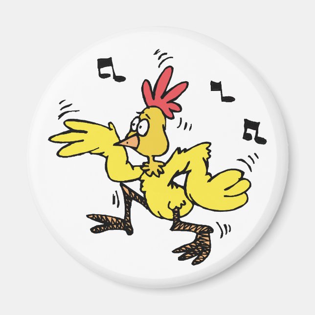 ChaChaCha-Hühnchen Magnet (Vorne)