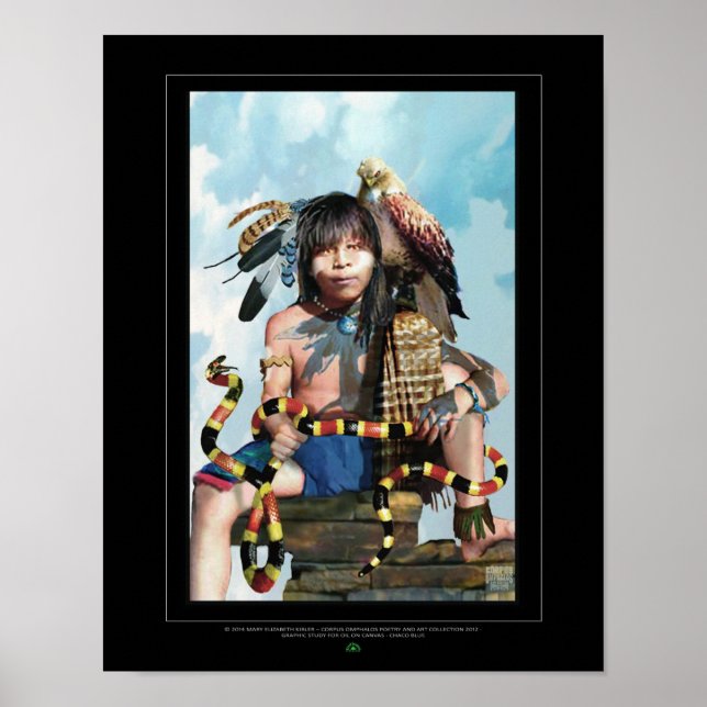 Chaco Blue Poster (Vorne)