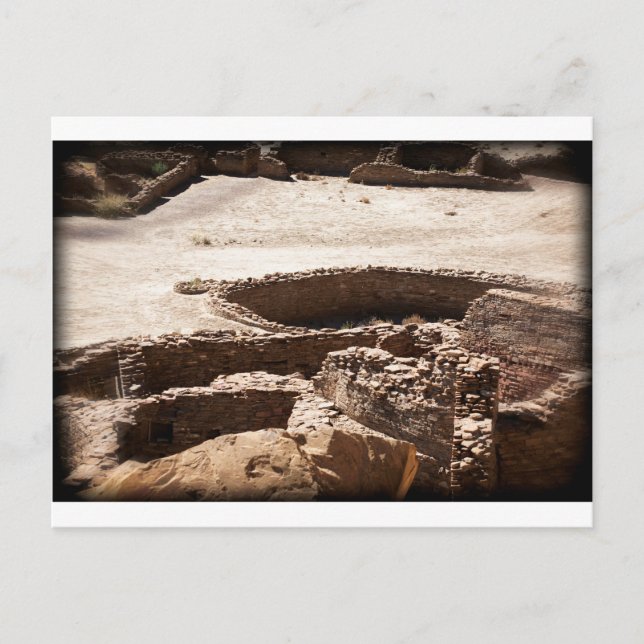 Chaco Canyon New Mexico Postkarte (Vorderseite)