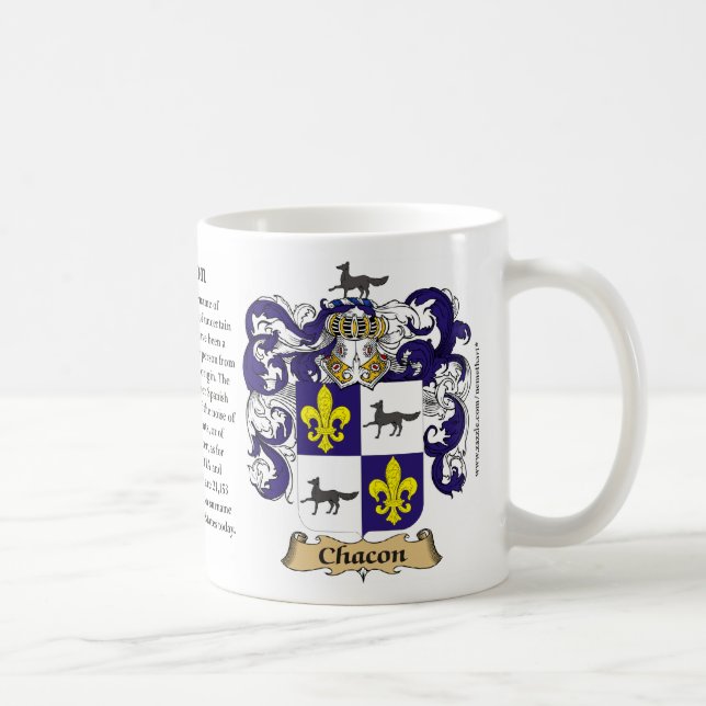 Chacon, der Ursprung, die Bedeutung und die Tasse (Rechts)