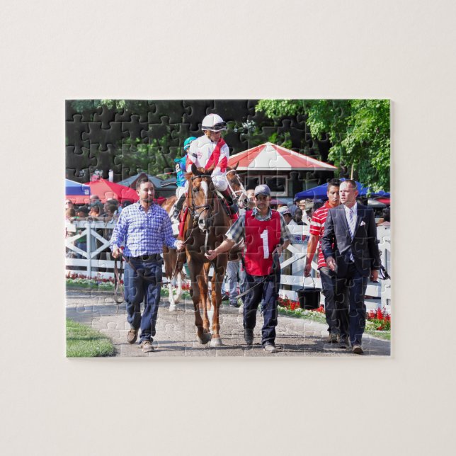 Chad Brown in Saratoga Puzzle (Horizontal)