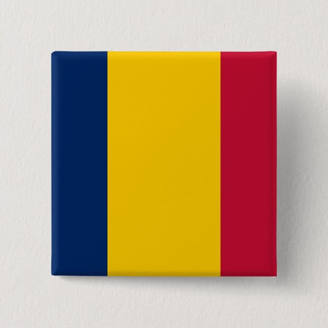 Chad Flag Button (Vorderseite)