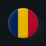 Chad Flag Button<br><div class="desc">Patriotische Flagge des Tschad.</div>