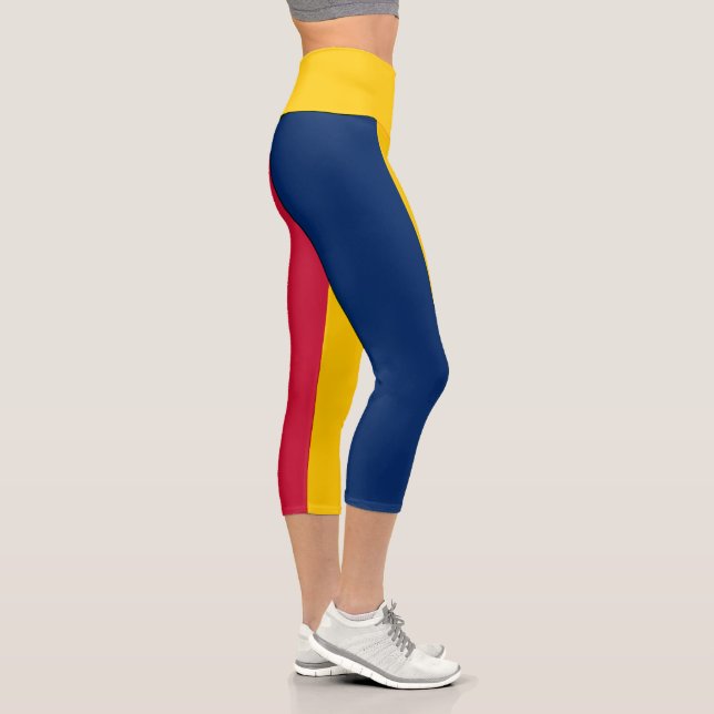 Chad Flag Capri Leggings (Rechts)