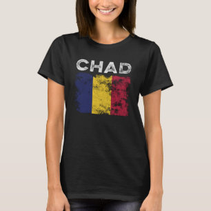 Chad Flag erschüttert - Chadian Flag T-Shirt